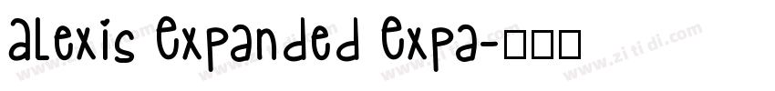 Alexis Expanded Expa字体转换